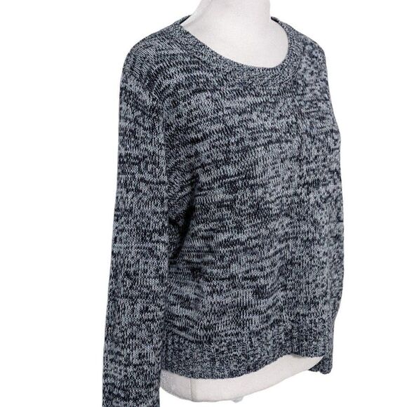 Divided Blue Cropped Sweater Size Medium H&M Blue Sweater Navy Blue Sweater - Picture 2 of 6